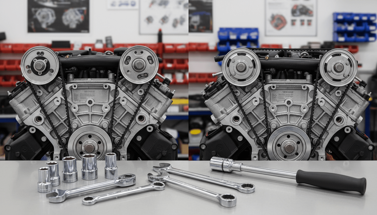 erfahren sie alles über den zahnriemenwechsel beim pt cruiser 2.0l & 2.4l motor: kosten, empfohlene intervalle und eine detaillierte schritt-für-schritt-anleitung für eine sichere wartung.