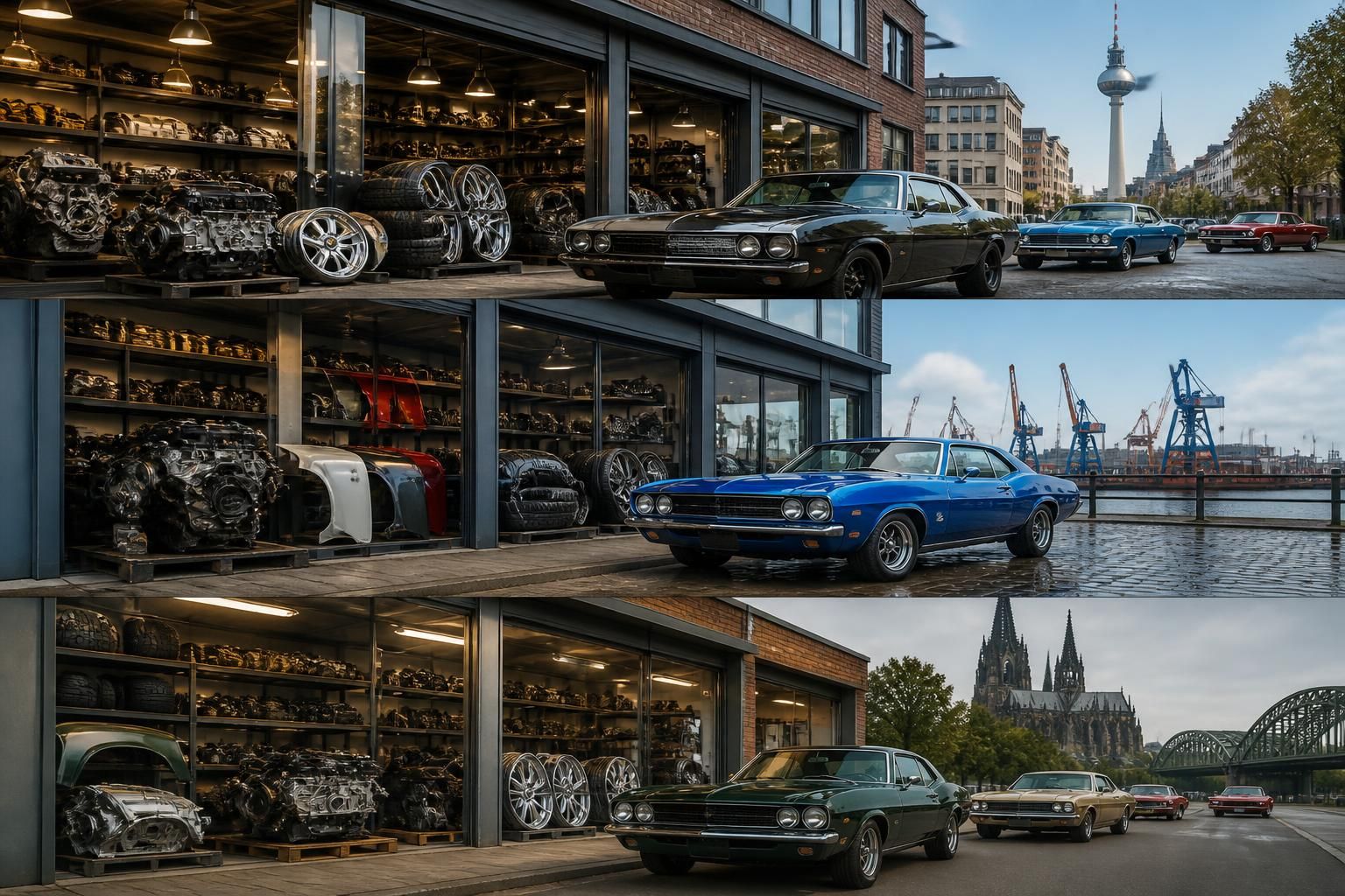entdecken sie hochwertige us car ersatzteile in berlin, hamburg und köln. ihre lokalen anlaufstellen für zuverlässige autoteile und erstklassigen service.