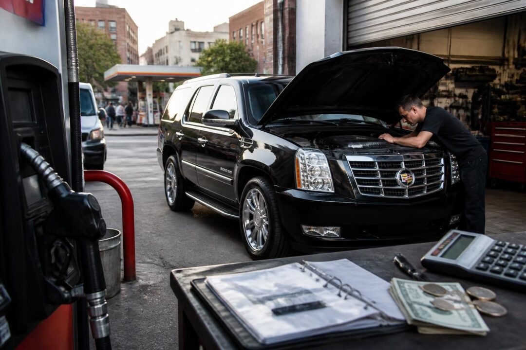 erfahren sie alles über den verbrauch und die unterhaltskosten des cadillac escalade. detaillierte informationen zu den realen ausgaben für benzin, wartung und reparaturen.