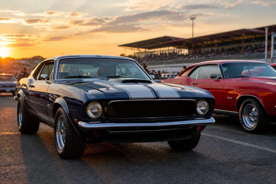Amerikanische Straßenkreuzer und Muscle Cars beim Nitrolympx US Car Meeting am Hockenheimring