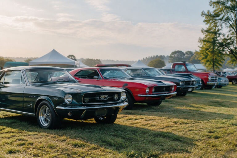 Chromglänzende Oldtimer und Muscle Cars beim US Car Treffen Mai 2027 zum Saisonstart